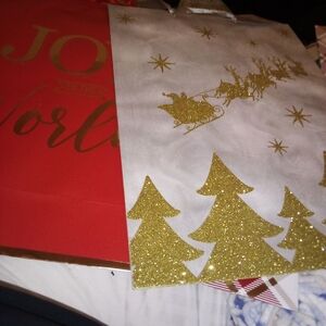 Gold and White Women's Tote Bag